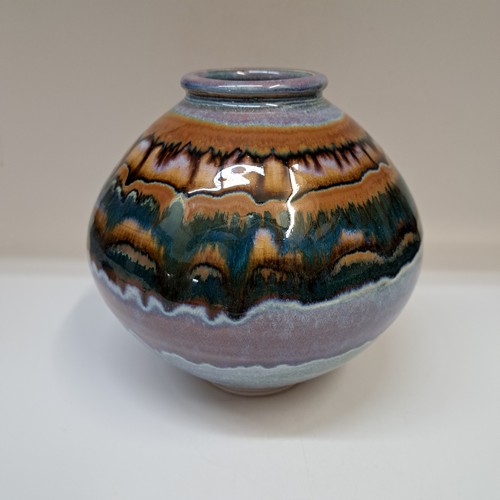 #251231 Vase Mixed Stripes 7x6 $28 at Hunter Wolff Gallery
